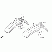 Схема узла: Переднее крыло для Honda XR250