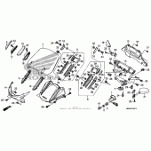 Схема узла: Передний обтекатель для Honda NT700 NT700V