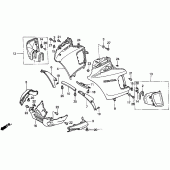 Схема узла: Обтекатель для Honda PC800 Pacific Coast