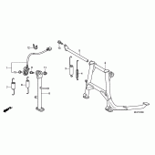 Схема вузла: Підставка для Honda CBF1000