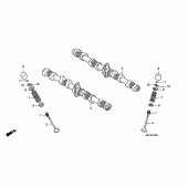 Схема вузла: Шток & Клапан для Honda CB1300 Super Bol D'Or