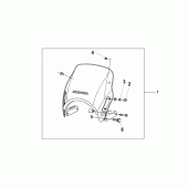 Схема вузла: Fly screen для Honda CB1300 Super Four