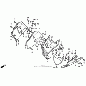 Схема узла: Нижний обтекатель для Honda CBR900RR CBR919RR Fireblade