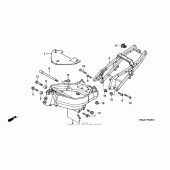 Схема узла: Рама (1) для Honda CBR900RR CBR929RR Fireblade