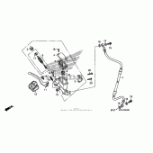 Схема вузла: Передній гальмівний циліндр для Honda CRF230 CRF230F
