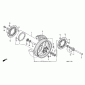 Схема узла: Перед. колесо (2) для Honda ST1100 Pan-European