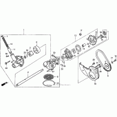 Схема вузла: Масляний насос для Honda GL1500 Valkyrie