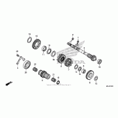 Схема вузла: Transmission (2) для Honda NC700