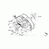 Схема вузла: Права кришка картера для Honda VFR800 Interceptor