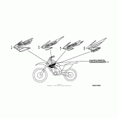 Схема вузла: Marks (04- 07) для Honda CRF250 CRF250R