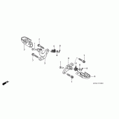 Схема вузла: Підніжки для Honda CRF230 CRF230F