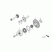 Схема вузла: Привід стартера для Honda CBR1000 CBR1000RR (ABS) Fireblade