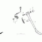 Схема вузла: 1100c / c2stand 95-97 для Honda VT1100 Shadow ACE