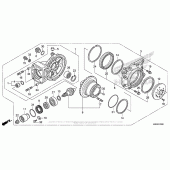 Схема вузла: Final Driven Gear для Honda GL1800 Gold Wing Valkyrie