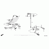 Схема вузла: Педаль (Лапка) для Honda VFR1200 Crosstourer
