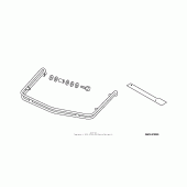 Схема узла: Trunk rail (chrome) для Honda GL1800 Gold Wing