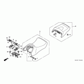 Схема узла: Сиденье для Honda ST1300 Pan-European