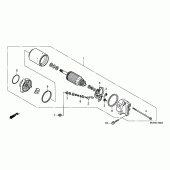 Схема вузла: Стартер електричний для Honda VFR800 VFR