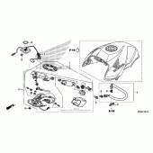 Схема узла: Топливный насос для Honda CB1000 CB1000R