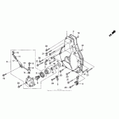 Схема узла: Clutch cover для Honda GL1500 Gold Wing Aspencade