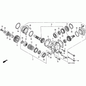 Схема вузла: Вал хрестової для Honda VT1100 Shadow ACE