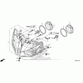 Схема вузла: Фара для Honda CBR1000 CBR1000RR Fireblade