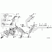 Схема вузла: Кермо для Honda CMX250 Rebel