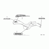Схема узла: Emblem + mark для Honda VTX1300