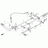 Схема вузла: Vt1100c pedal 95-96 для Honda VT1100 Shadow
