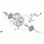 Схема узла: Передние колесо для Honda ST1300 Pan-European