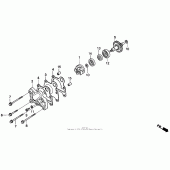 Схема узла: Water pump 92-96 для Honda CR250