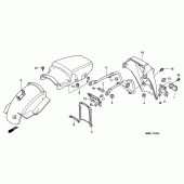 Схема вузла: Заднє крило для Honda XL600 Transalp