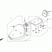 Схема узла: Vt1100c seat 95-96 для Honda VT1100 Shadow
