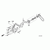 Схема узла: Насос водяной cover для Honda ST1300 Pan-European