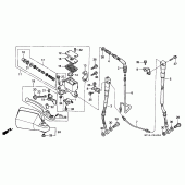 Схема вузла: Передній гальмівний циліндр для Honda XRV750 Africa Twin