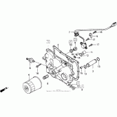 Схема узла: Transmission cover для Honda GL1500 Gold Wing Aspencade