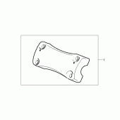 Схема вузла: Chrome handle clamp для Honda GL1500 F6C