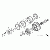 Схема узла: Сцепление для Honda CBR1000 CBR1000RR Fireblade