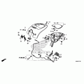 Схема вузла: Top cover для Honda GL1800 Gold Wing Valkyrie