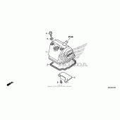 Схема вузла: Клапанна кришка для Honda CRF150 CRF150RB