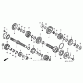 Схема вузла: Трансмісія для Honda RVT1000R RVT RC51