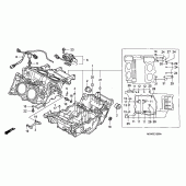 Схема вузла: Картер двигуна для Honda VFR800 VFR