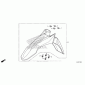 Схема узла: Переднее крыло для Honda CRF250 CRF250L