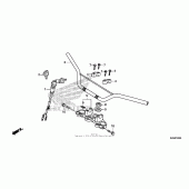 Схема вузла: Кермо для Honda CRF125 CRF125F