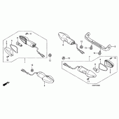 Схема узла: Поворотники для Honda CBF125