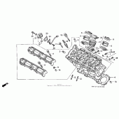 Схема вузла: Головка циліндра для Honda CBR1100XX Blackbird