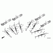 Схема узла: Распредвал & Клапан для Honda ST1300 Pan-European