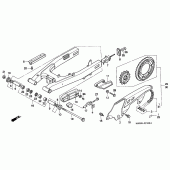 Схема узла: Маятник/chain case для Honda XL600 Transalp