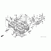 Схема узла: Головка цилиндра для Honda CMX250 Rebel