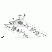 Схема вузла: Стартер електричний для Honda CBR500 CBR500R